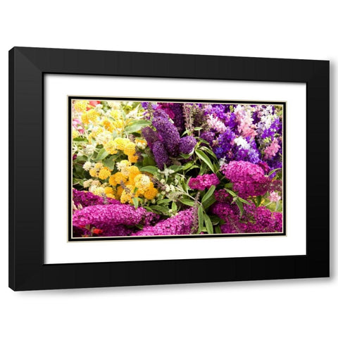 English Summer I Black Modern Wood Framed Art Print with Double Matting by Love, Maureen