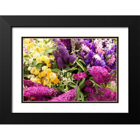 English Summer I Black Modern Wood Framed Art Print with Double Matting by Love, Maureen