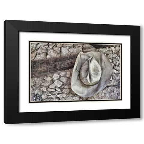 Cowboy Hats I Black Modern Wood Framed Art Print with Double Matting by Mahan, Kathy