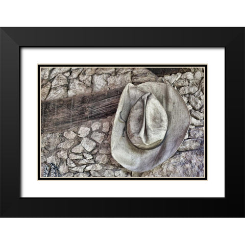 Cowboy Hats I Black Modern Wood Framed Art Print with Double Matting by Mahan, Kathy
