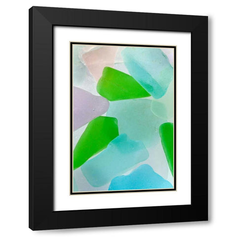 Beach Glass IV Black Modern Wood Framed Art Print with Double Matting by Mahan, Kathy