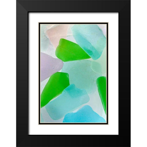 Beach Glass IV Black Modern Wood Framed Art Print with Double Matting by Mahan, Kathy
