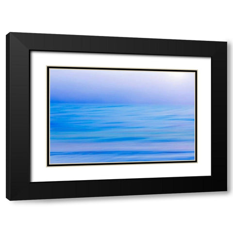 Hood Canal Fog II Black Modern Wood Framed Art Print with Double Matting by Mahan, Kathy
