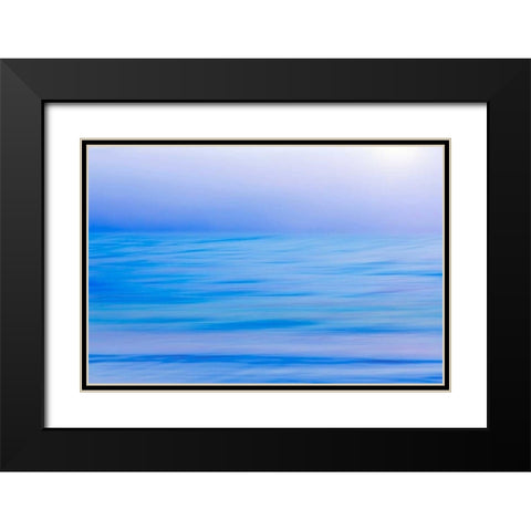 Hood Canal Fog II Black Modern Wood Framed Art Print with Double Matting by Mahan, Kathy