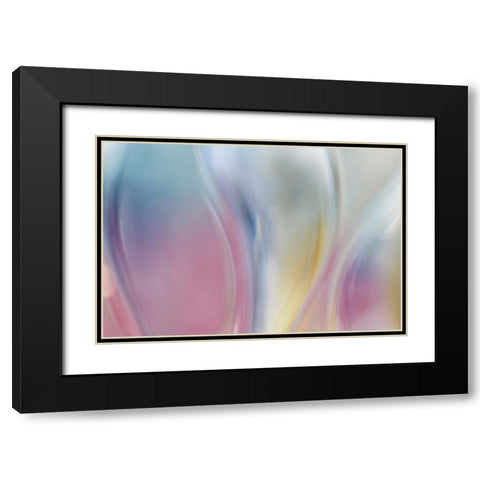 Colorful Waves I Black Modern Wood Framed Art Print with Double Matting by Mahan, Kathy
