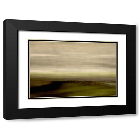 Streaked Horizon Recolored Black Modern Wood Framed Art Print with Double Matting by Millet, Karyn
