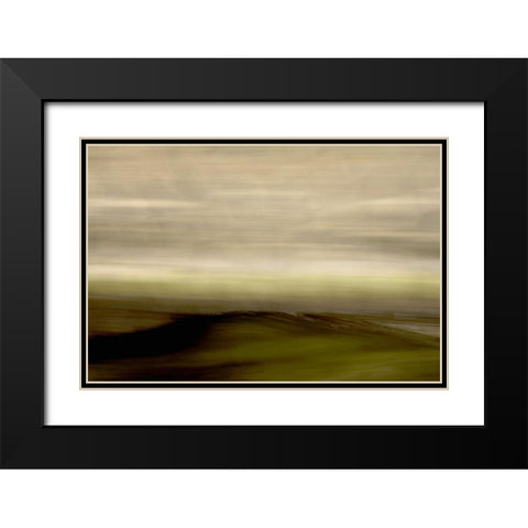 Streaked Horizon Recolored Black Modern Wood Framed Art Print with Double Matting by Millet, Karyn