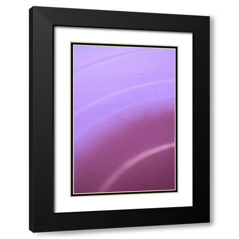Purple II Black Modern Wood Framed Art Print with Double Matting by Millet, Karyn