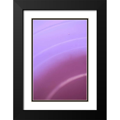 Purple II Black Modern Wood Framed Art Print with Double Matting by Millet, Karyn