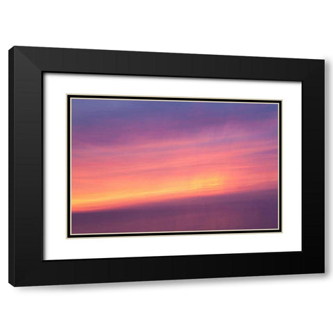 Sunset I Black Modern Wood Framed Art Print with Double Matting by Millet, Karyn