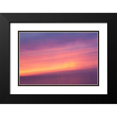 Sunset I Black Modern Wood Framed Art Print with Double Matting by Millet, Karyn