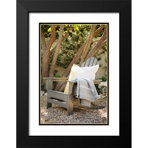 Adirondack Black Modern Wood Framed Art Print with Double Matting by Millet, Karyn