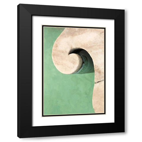 Stonework Detail IV Black Modern Wood Framed Art Print with Double Matting by Millet, Karyn