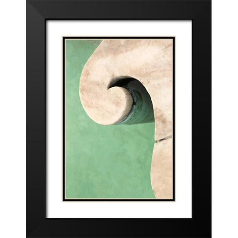Stonework Detail IV Black Modern Wood Framed Art Print with Double Matting by Millet, Karyn