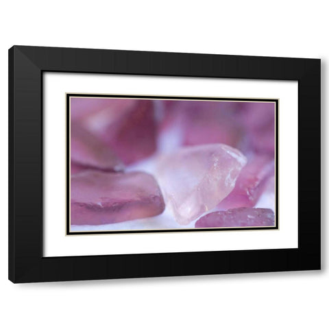 Sea Glass Black Modern Wood Framed Art Print with Double Matting by Millet, Karyn