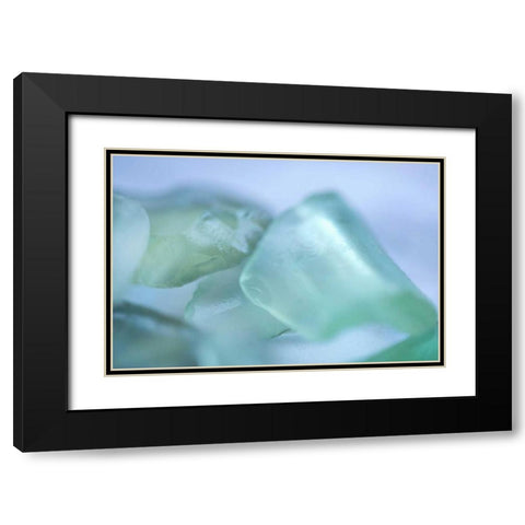 Sea Glass IV Black Modern Wood Framed Art Print with Double Matting by Millet, Karyn