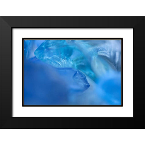 Sea Glass V Black Modern Wood Framed Art Print with Double Matting by Millet, Karyn