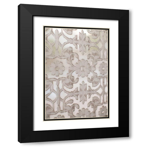 Tapestry Black Modern Wood Framed Art Print with Double Matting by Millet, Karyn