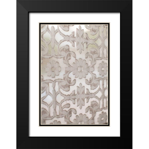 Tapestry Black Modern Wood Framed Art Print with Double Matting by Millet, Karyn
