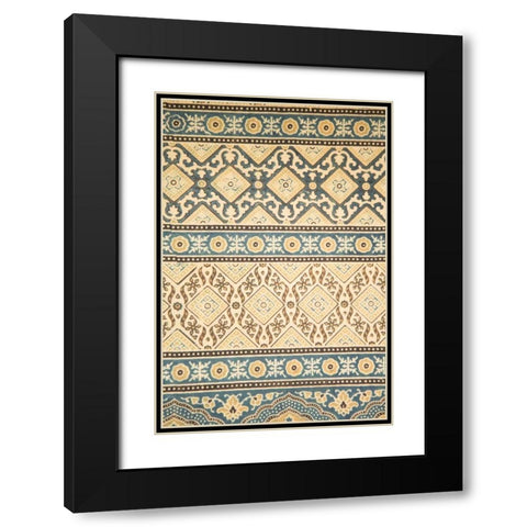 Mosaic I Black Modern Wood Framed Art Print with Double Matting by Millet, Karyn