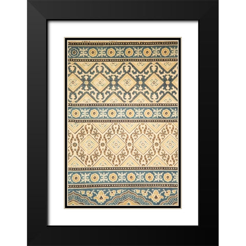 Mosaic I Black Modern Wood Framed Art Print with Double Matting by Millet, Karyn
