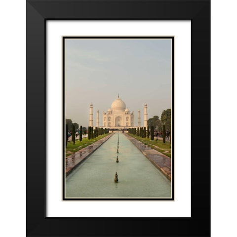 Taj Mahal Black Modern Wood Framed Art Print with Double Matting by Millet, Karyn
