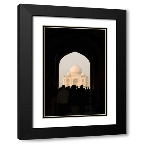 Taj Mahal II Black Modern Wood Framed Art Print with Double Matting by Millet, Karyn