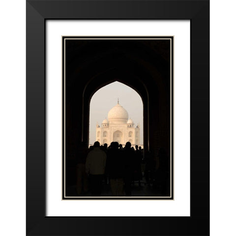 Taj Mahal II Black Modern Wood Framed Art Print with Double Matting by Millet, Karyn
