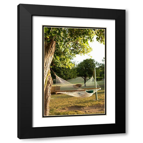Open Hammock Black Modern Wood Framed Art Print with Double Matting by Millet, Karyn
