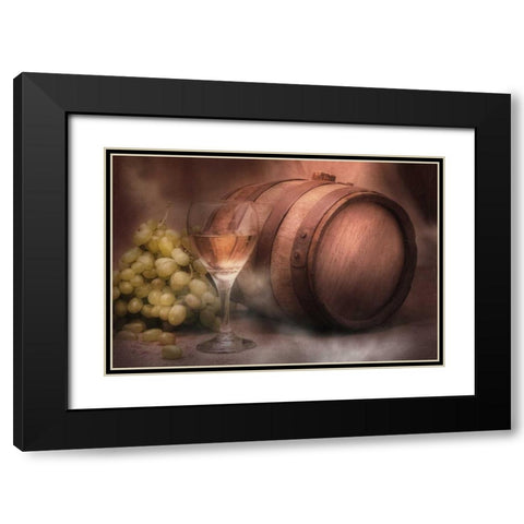 Vintage Wine Black Modern Wood Framed Art Print with Double Matting by McNemar, C. Thomas