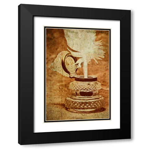 Inkwell III Black Modern Wood Framed Art Print with Double Matting by McNemar, C. Thomas