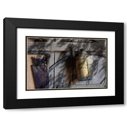 Out in the Barn I Black Modern Wood Framed Art Print with Double Matting by McNemar, C. Thomas