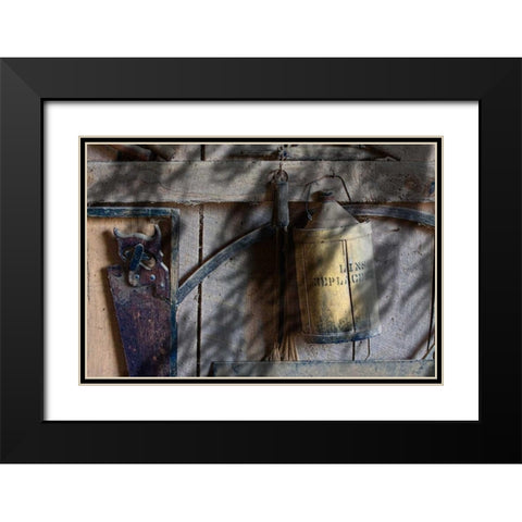 Out in the Barn I Black Modern Wood Framed Art Print with Double Matting by McNemar, C. Thomas