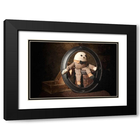 Humpty Dumpty Black Modern Wood Framed Art Print with Double Matting by McNemar, C. Thomas