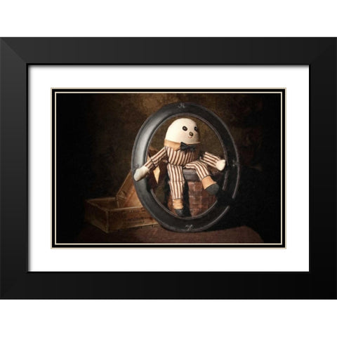 Humpty Dumpty Black Modern Wood Framed Art Print with Double Matting by McNemar, C. Thomas