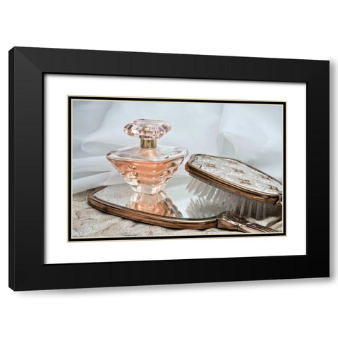 Perfume Bottle II Black Modern Wood Framed Art Print with Double Matting by McNemar, C. Thomas
