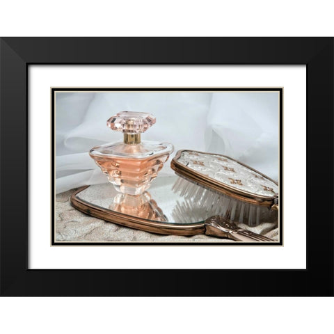 Perfume Bottle II Black Modern Wood Framed Art Print with Double Matting by McNemar, C. Thomas