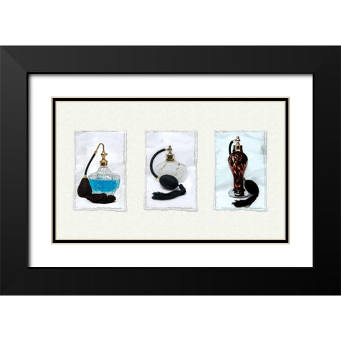 Perfume Triptych I Black Modern Wood Framed Art Print with Double Matting by McNemar, C. Thomas