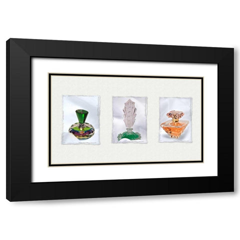 Perfume Triptych II Black Modern Wood Framed Art Print with Double Matting by McNemar, C. Thomas