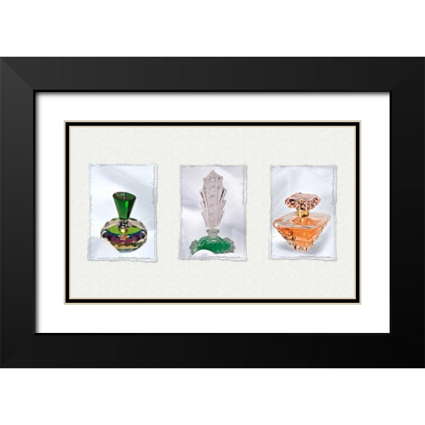 Perfume Triptych II Black Modern Wood Framed Art Print with Double Matting by McNemar, C. Thomas
