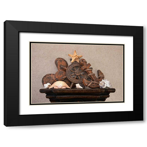 Nautical Still Life II Black Modern Wood Framed Art Print with Double Matting by McNemar, C. Thomas