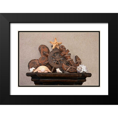Nautical Still Life II Black Modern Wood Framed Art Print with Double Matting by McNemar, C. Thomas