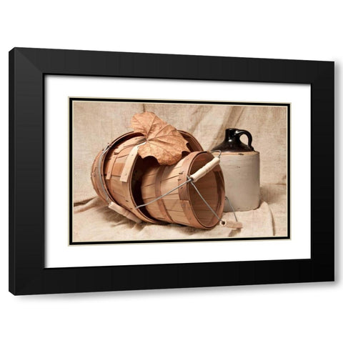 Baskets with Crock I Black Modern Wood Framed Art Print with Double Matting by McNemar, C. Thomas