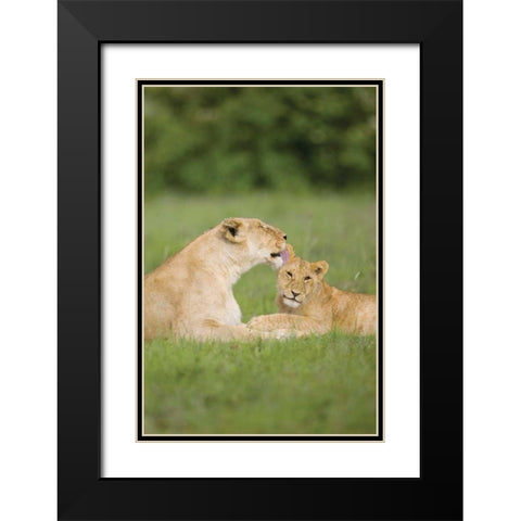 Time Out Black Modern Wood Framed Art Print with Double Matting by Parker, Susann