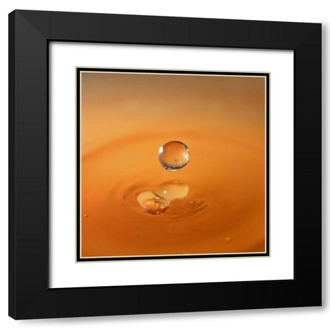 Tomato Soup Drop I Black Modern Wood Framed Art Print with Double Matting by Putman, Tammy