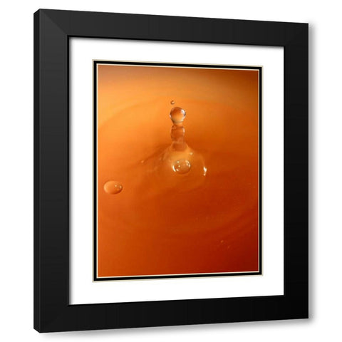 Tomato Soup Drop III Black Modern Wood Framed Art Print with Double Matting by Putman, Tammy