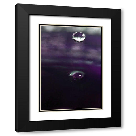 Grape Drink Drop IV Black Modern Wood Framed Art Print with Double Matting by Putman, Tammy