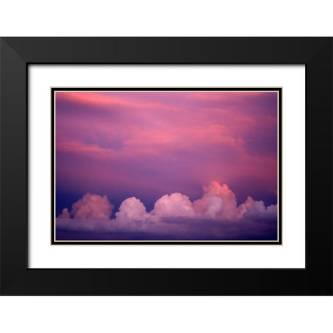 Majestic Sky Black Modern Wood Framed Art Print with Double Matting by Putman, Tammy