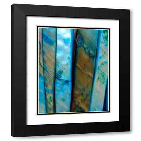 Shell Be Blue II Black Modern Wood Framed Art Print with Double Matting by Putman, Tammy