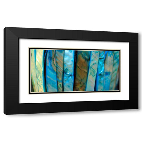 Shell Be Blue III Black Modern Wood Framed Art Print with Double Matting by Putman, Tammy